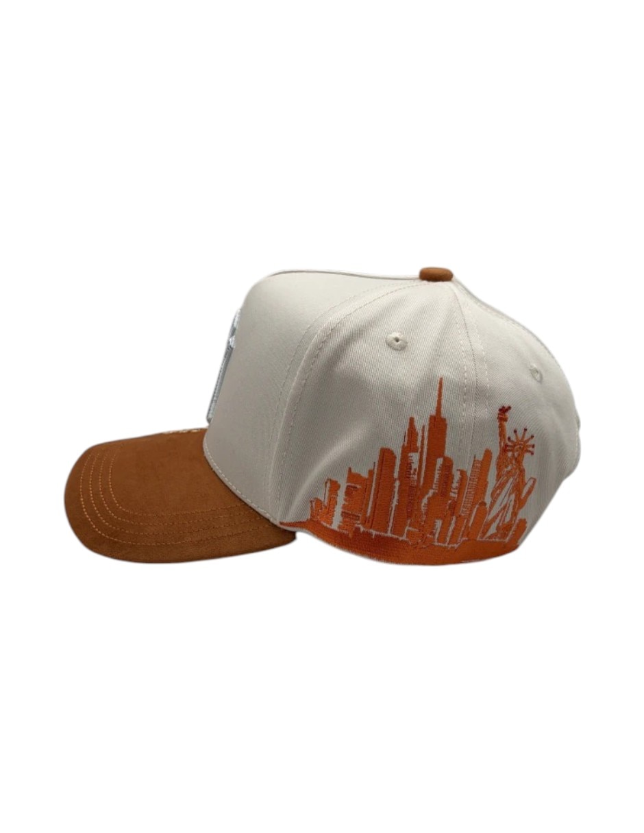 Gorra visera curva snapback para casual Big Boss Sakura Orange para hombre