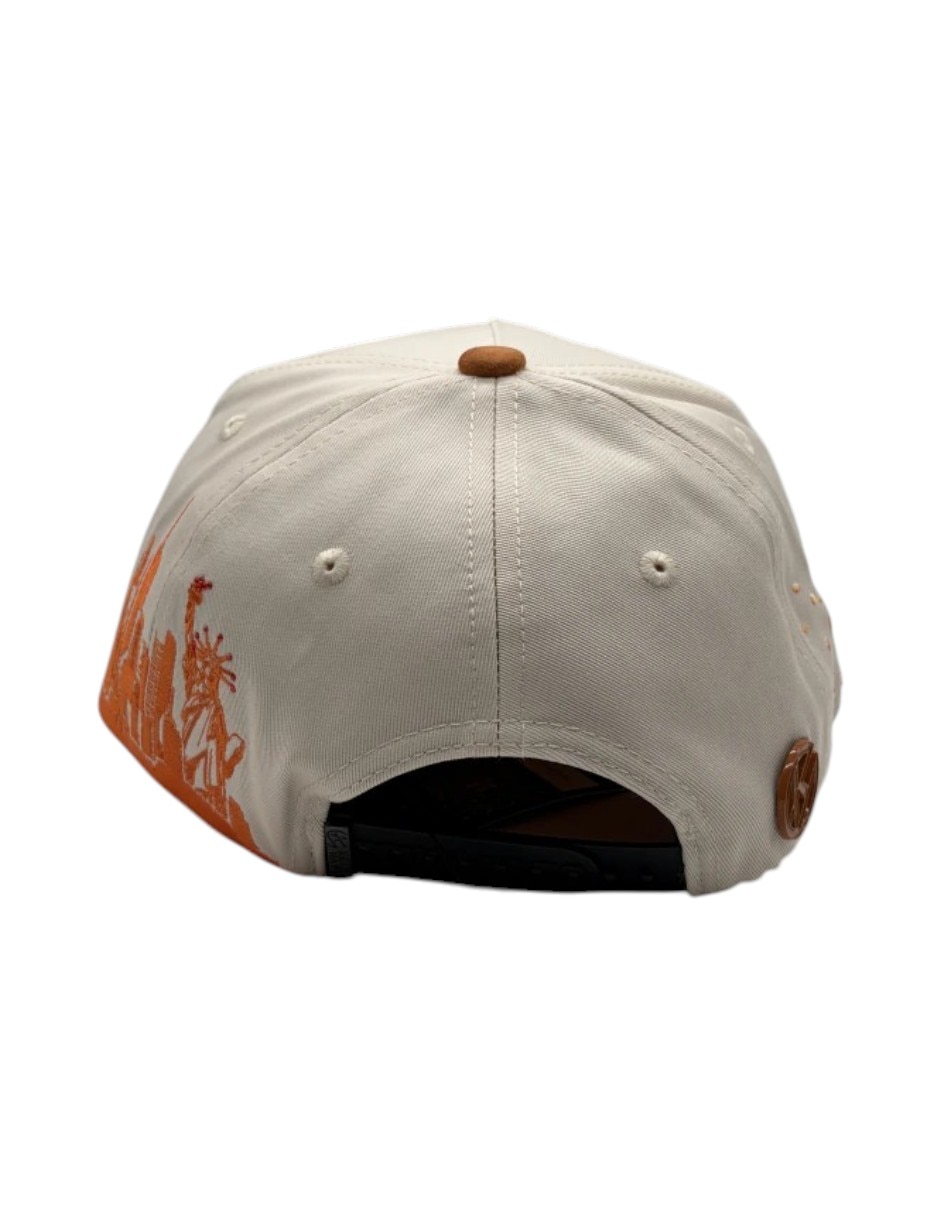 Gorra visera curva snapback para casual Big Boss Sakura Orange para hombre