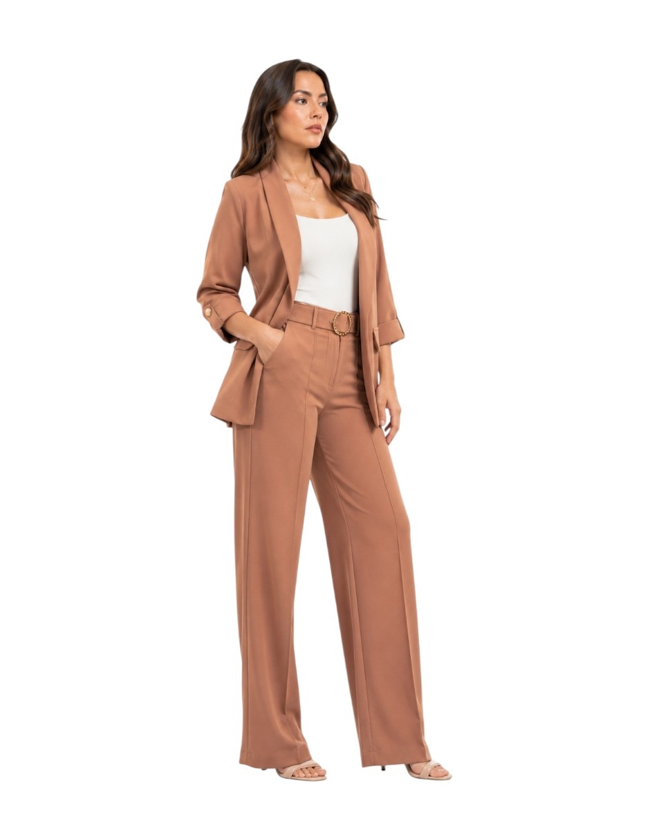 Conjunto de 3 piezas business casual yaretni para mujer
