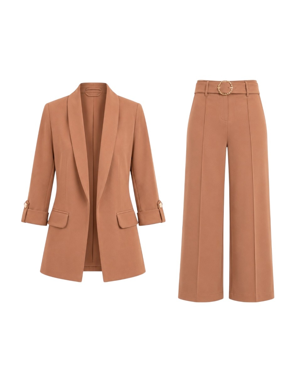 Conjunto de 3 piezas business casual yaretni para mujer
