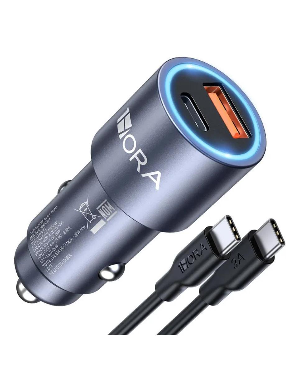 Cargador auto USB tipo C 35 W Cargador auto USB tipo C 35 W