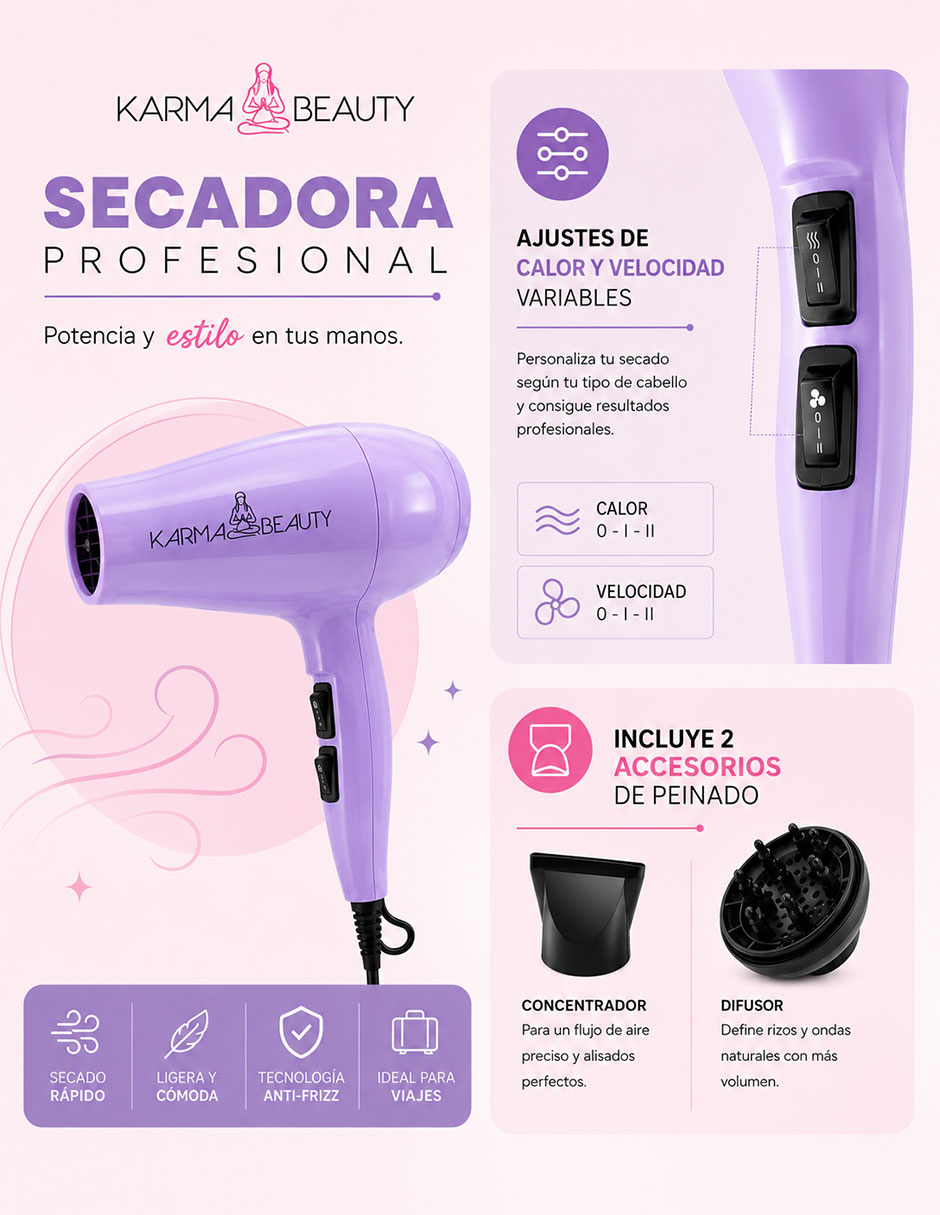 Secadora de cabello KRM-975371 3