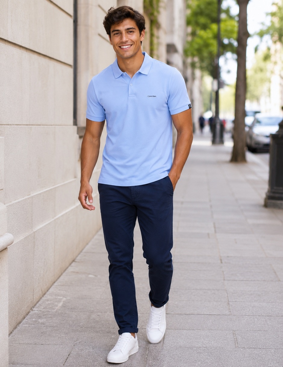 Playera Calvin Klein Jeans cuello polo para hombre