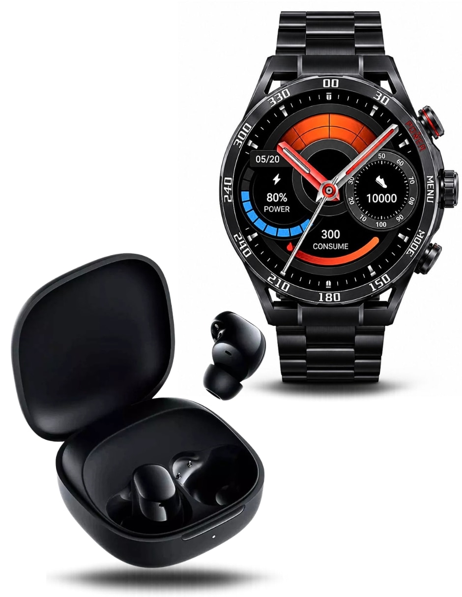 Smartwatch GTR Negro + Xiaomi Redmi Buds 6 Play unisex Smartwatch GTR Negro + Xiaomi Redmi Buds 6 Play unisex