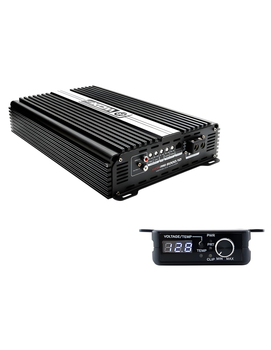 Amplificador para auto WDXPRO5000.1D de 12 VDC
