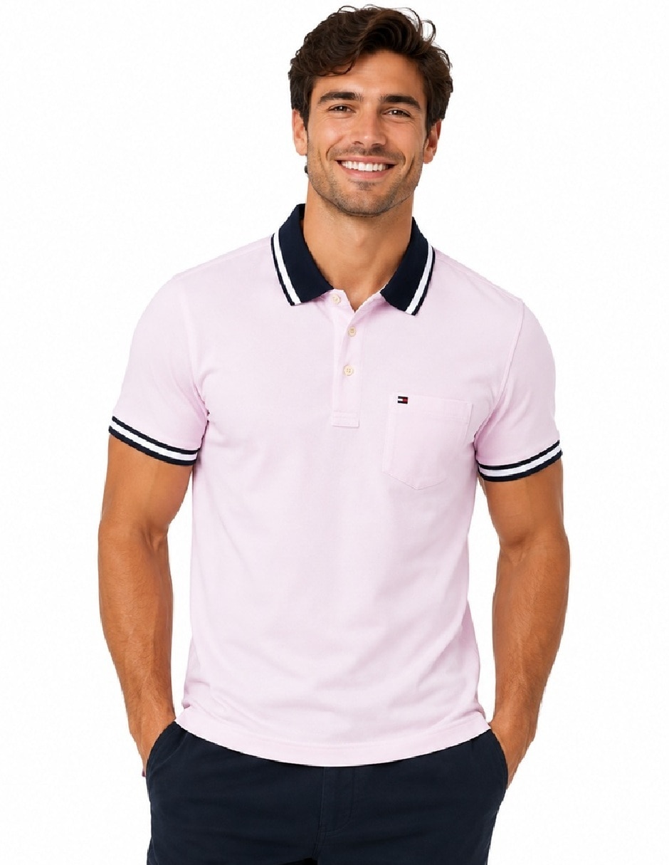 Playera Tommy Hilfiger cuello polo para hombre