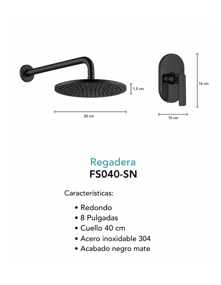 Regadera para baño Maxims