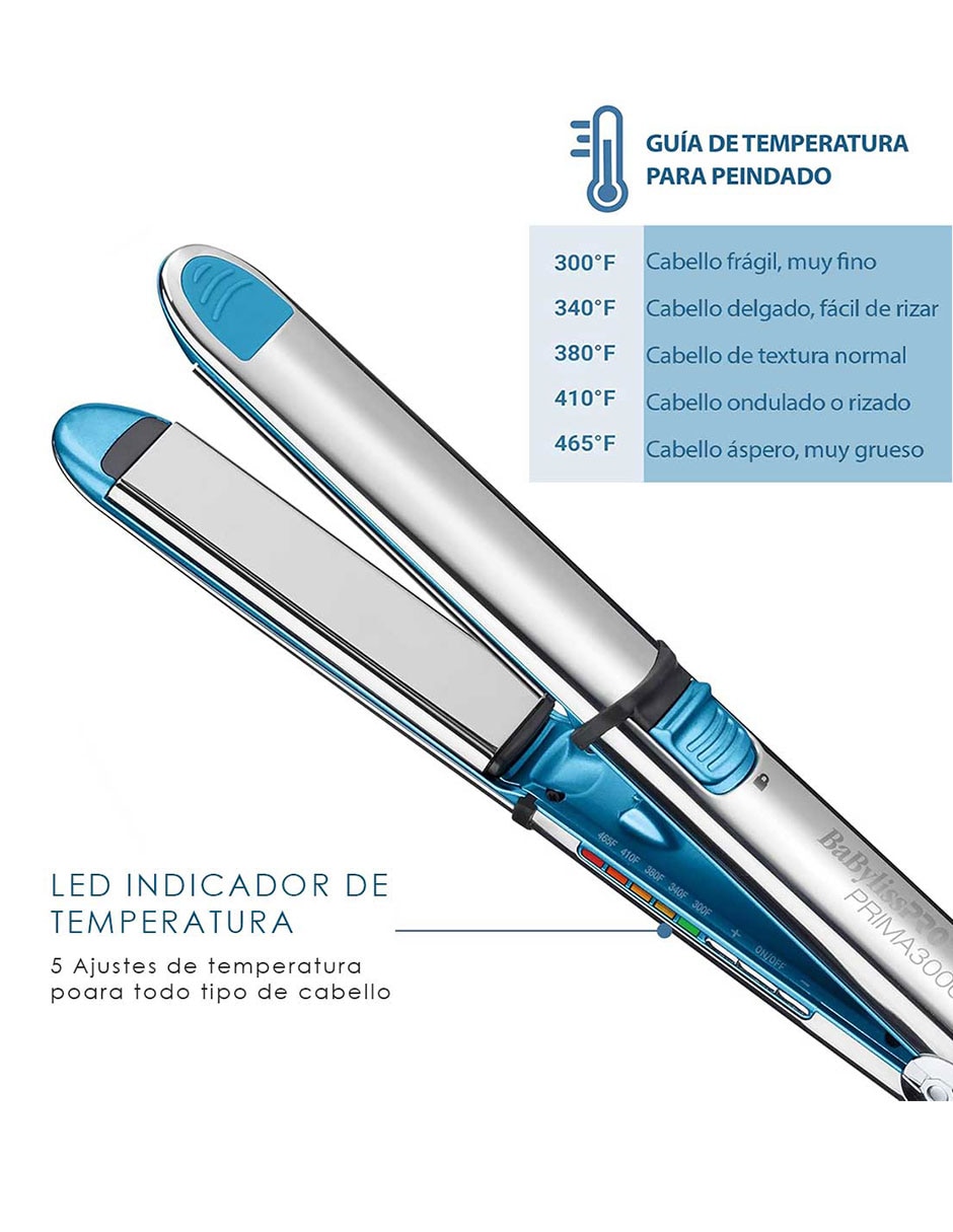 Set alaciadora Babyliss Pro placas de nano titanium