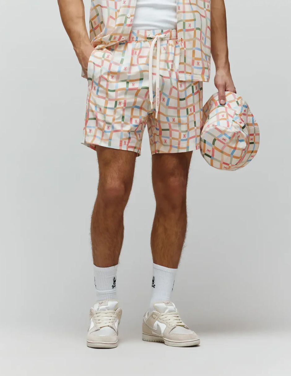 Traje de baño Psycho Bunny con bolsillos para hombre