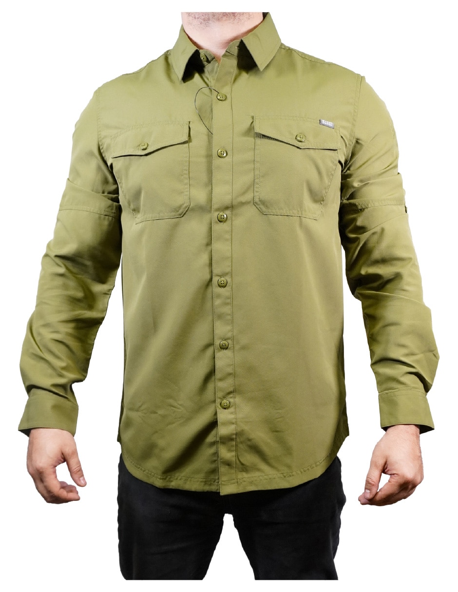 Camisa casual 5.11 manga larga para hombre