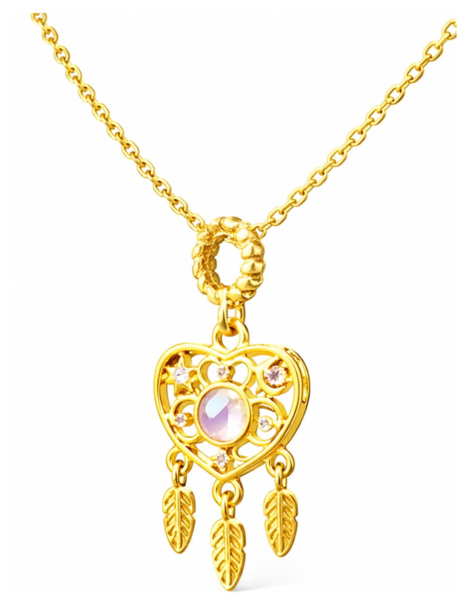 Collar con dije de atrapasueños Moon & Self 18 k