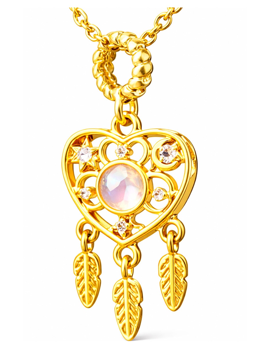 Collar con dije de atrapasueños Moon & Self 18 k