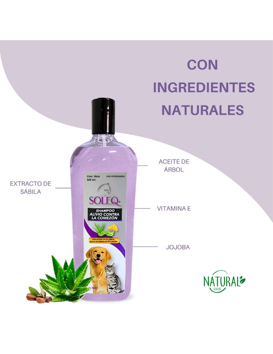 Shampoo Soleq para perro y gato
