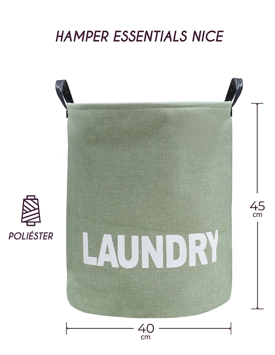 Cesto para ropa Home Access Essentials Green