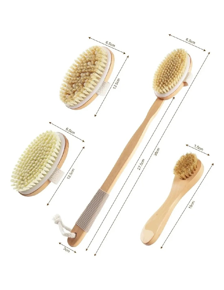 Set cepillo para cuerpo Genérica de madera