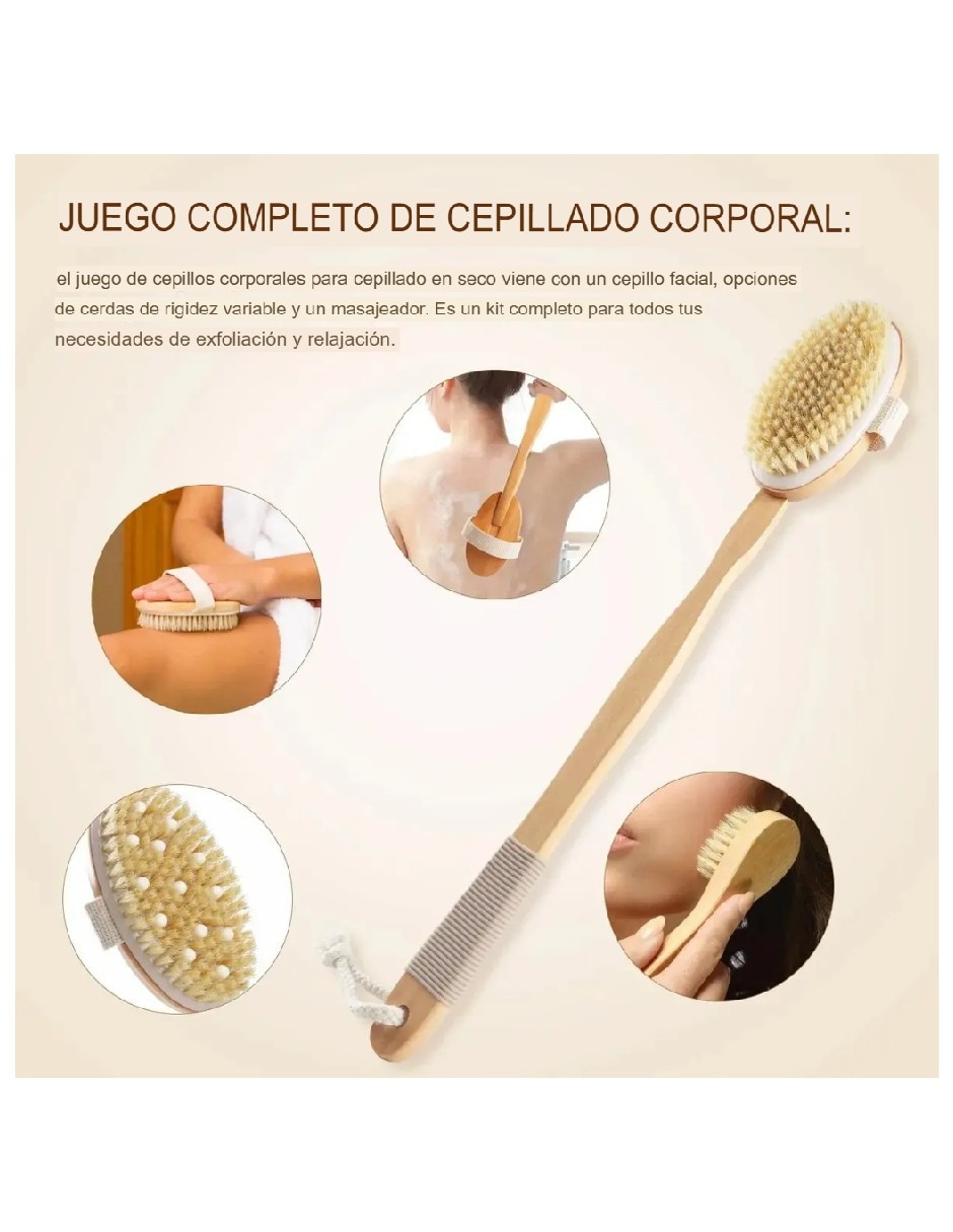 Set cepillo para cuerpo Genérica de madera