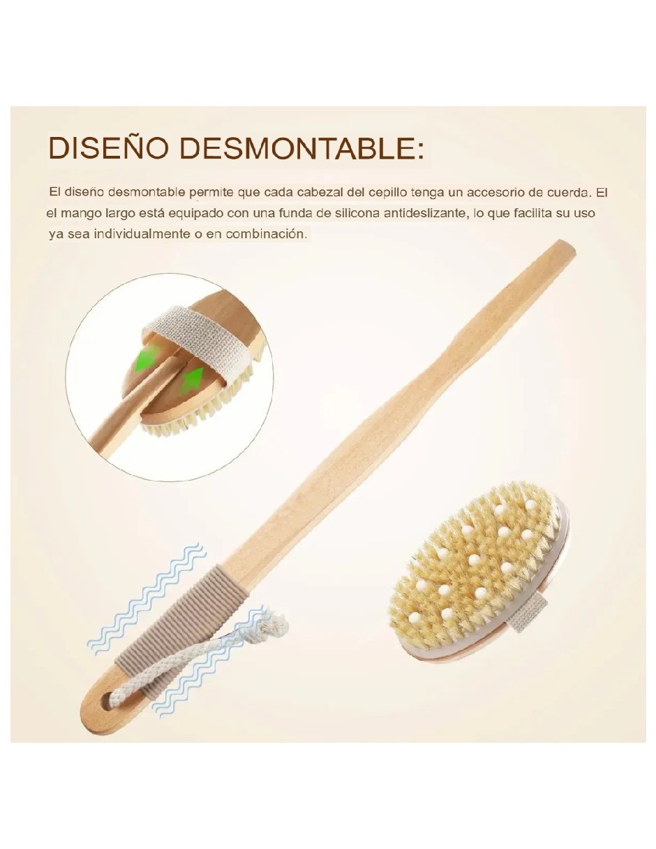 Set cepillo para cuerpo Genérica de madera