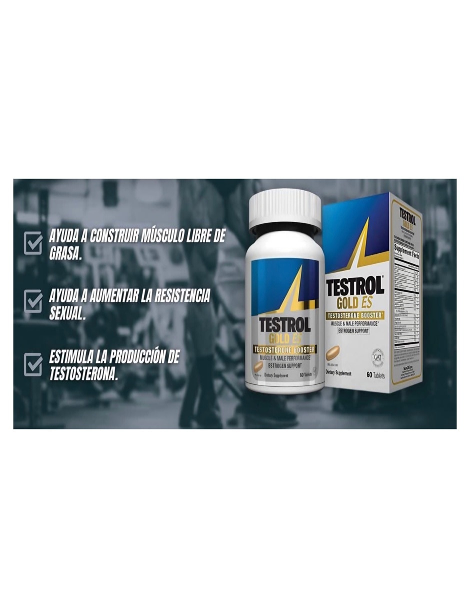 Suplemento testrol gold Gant con multivitaminico