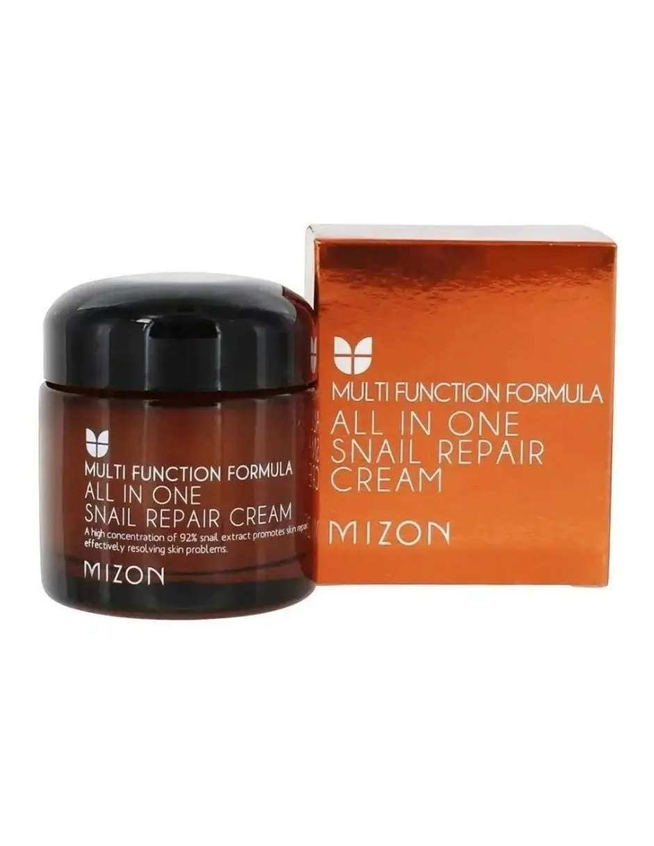 Crema facial recomendada para Hidratar de Día y noche Mizon All In One Snail Repair todo tipo piel