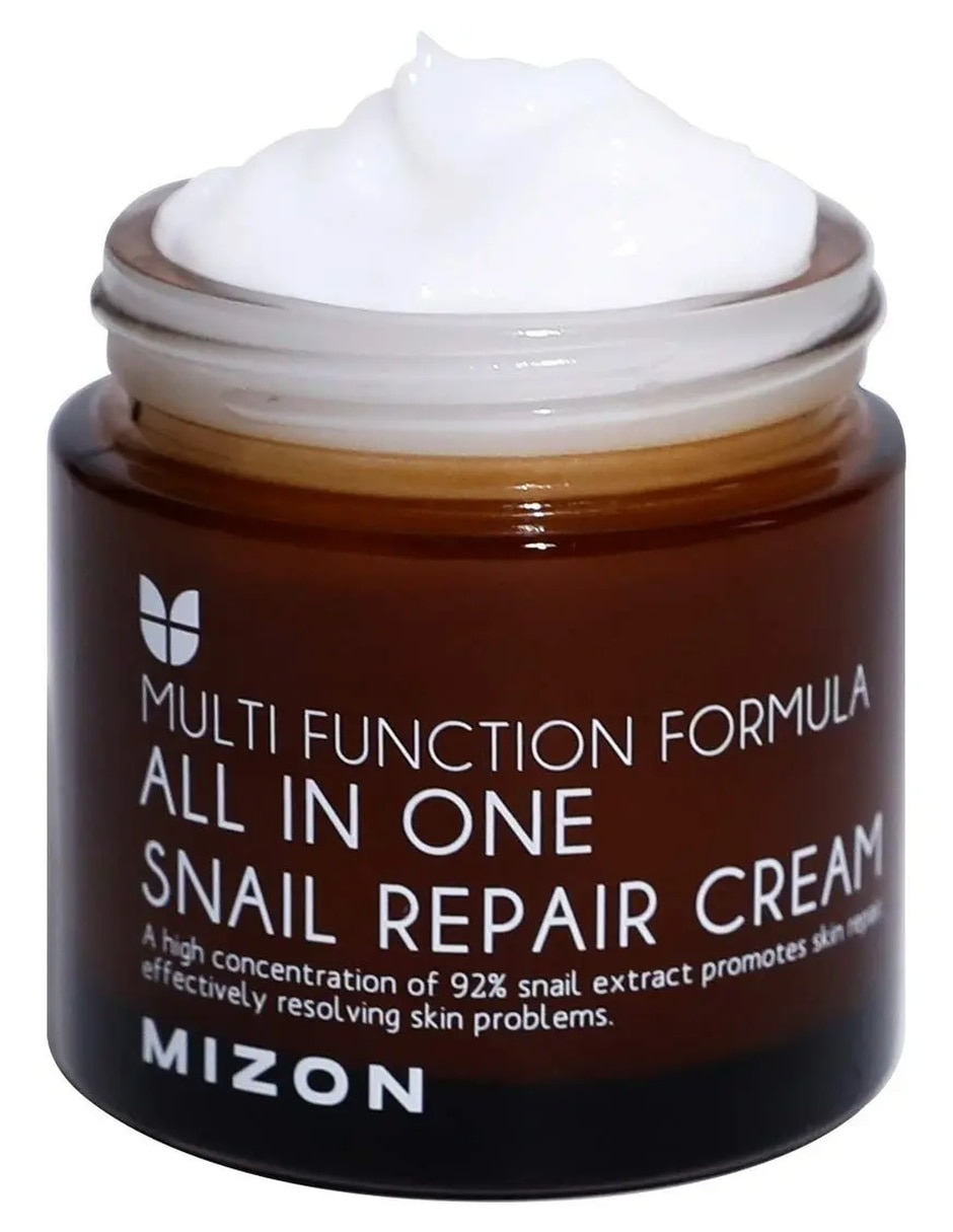 Crema facial recomendada para Hidratar de Día y noche Mizon All In One Snail Repair todo tipo piel