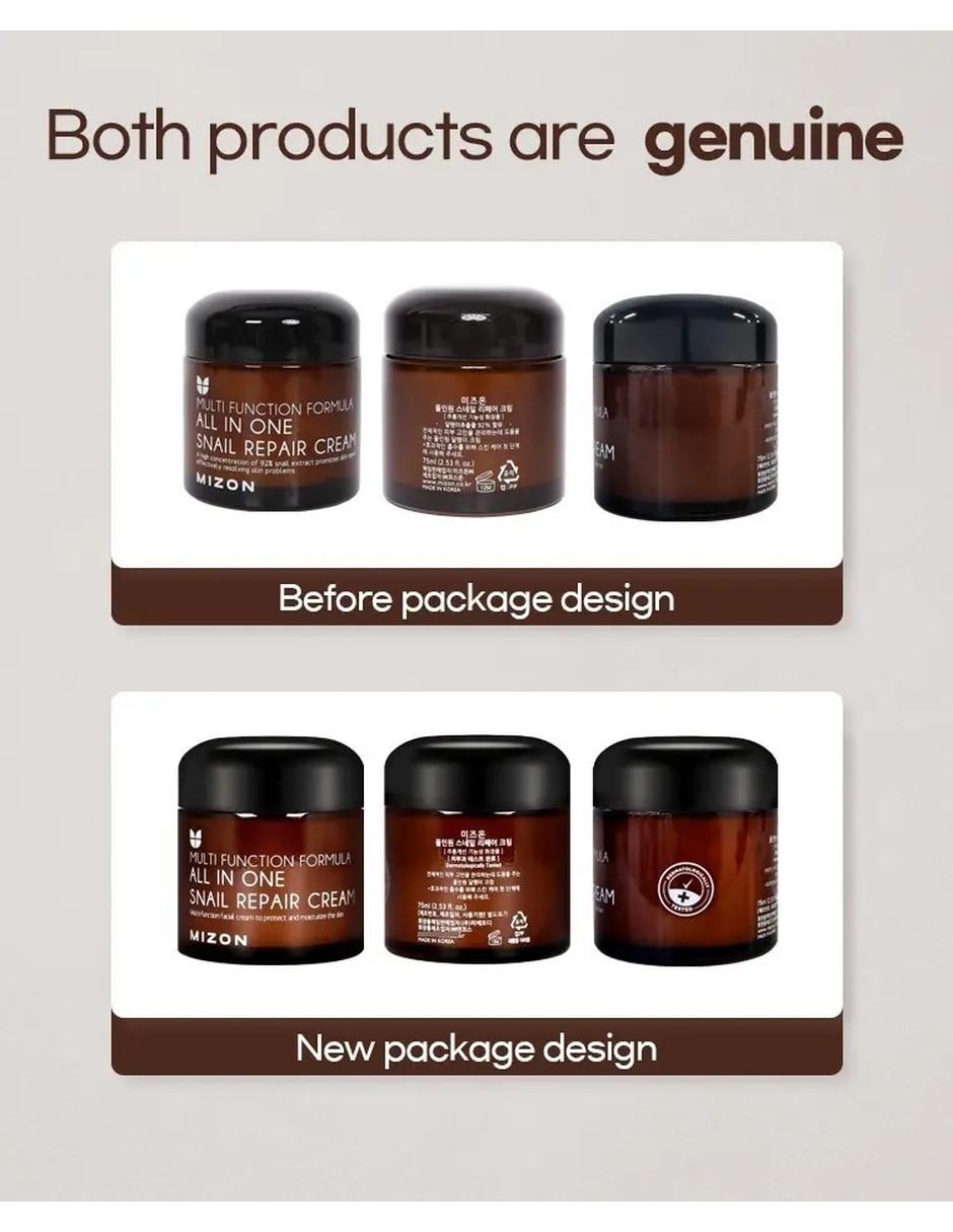 Crema facial recomendada para Hidratar de Día y noche Mizon All In One Snail Repair todo tipo piel