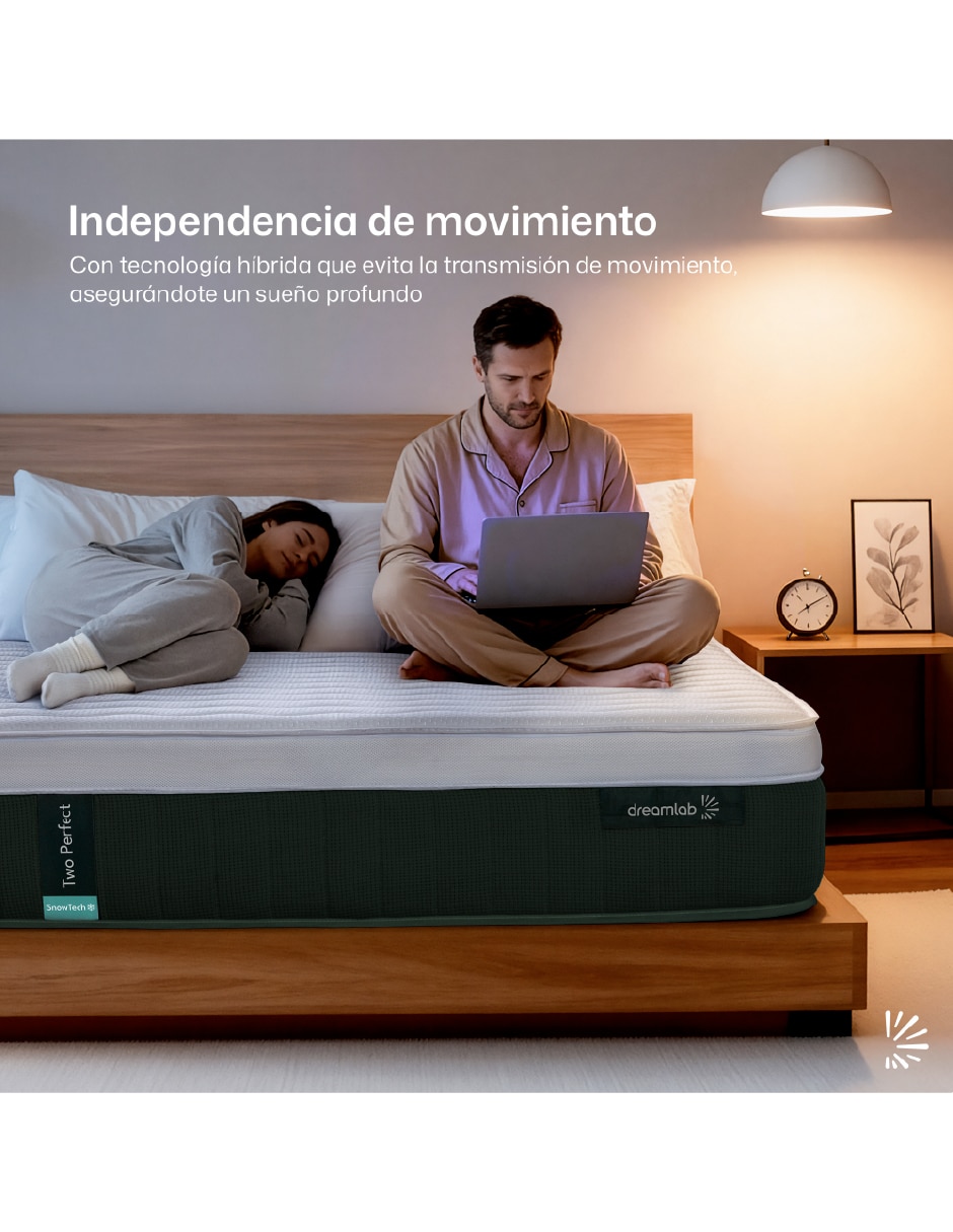 Colchón en caja Dreamlab Two Perfect