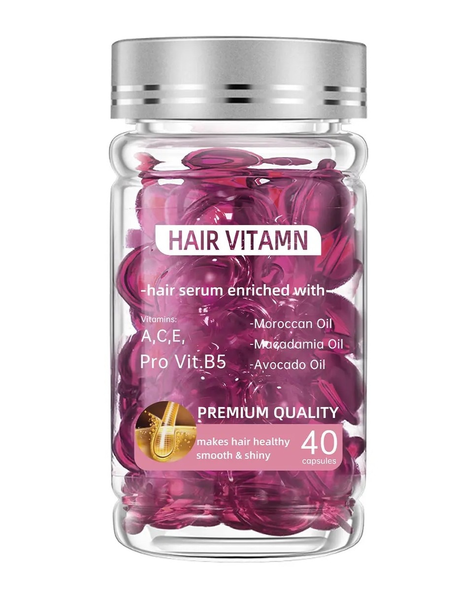 Aceite para cabello todo tipo frasco esencial vitaminado 40 cápsulas