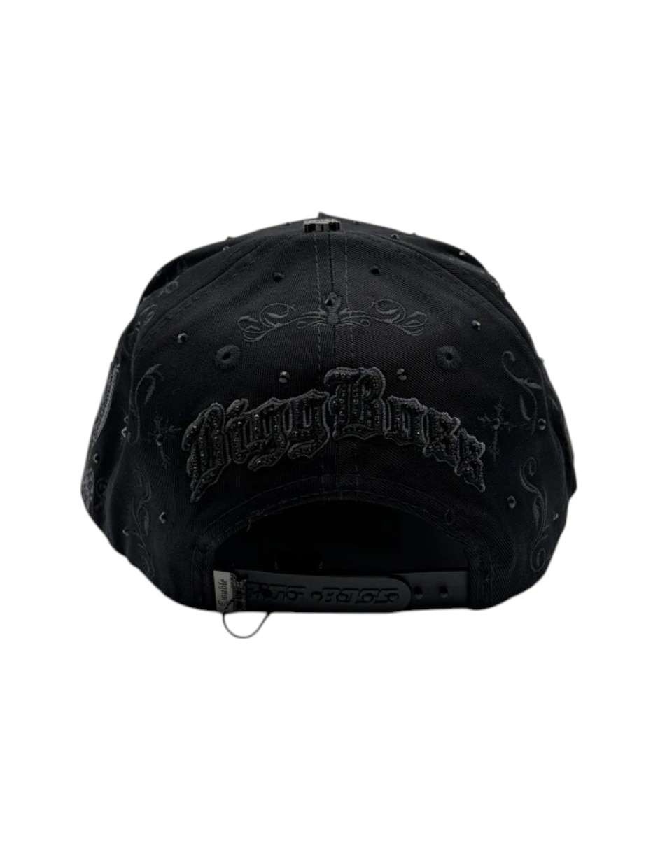 Gorra visera curva snapback para casual Big Boss Mexico Rosas Black para hombre