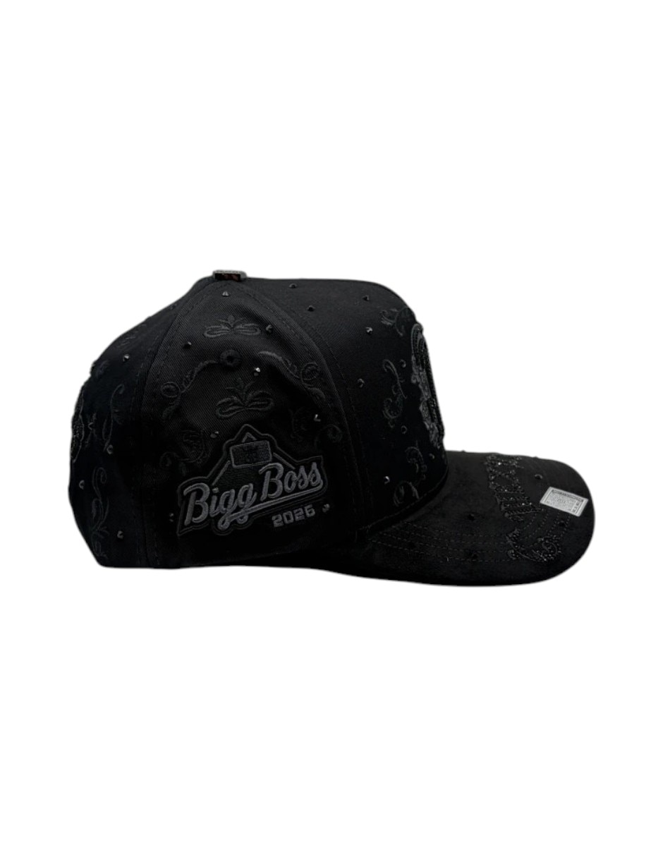 Gorra visera curva snapback para casual Big Boss Mexico Rosas Black para hombre