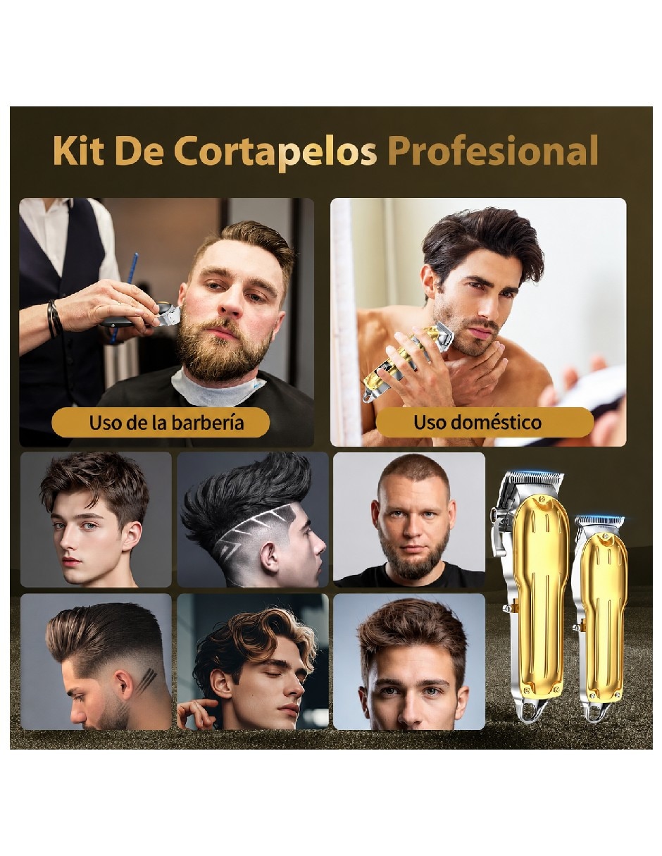 Kit recortadora para cabello barba y cuerpo Genérica 11062GU