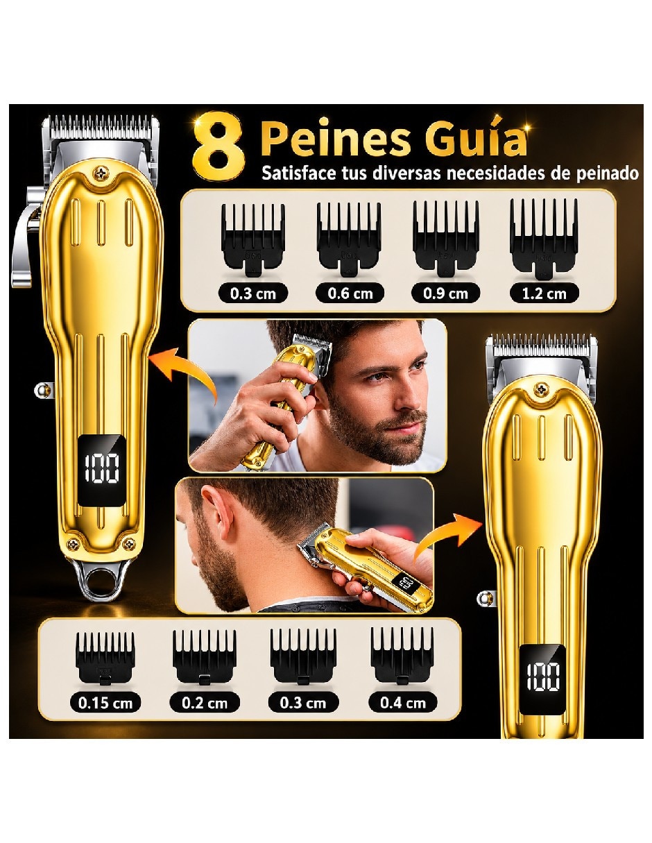 Kit recortadora para cabello barba y cuerpo Genérica 11062GU