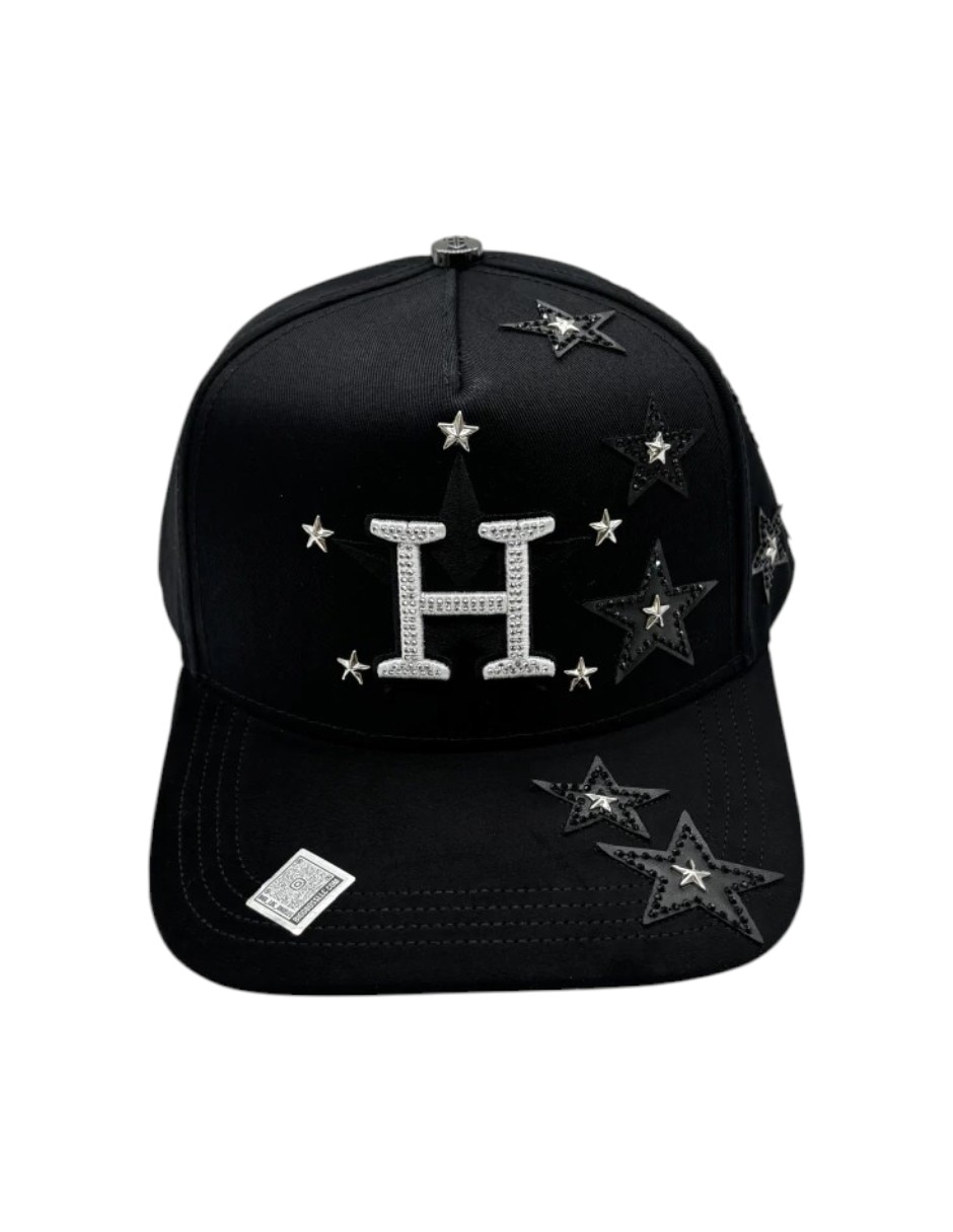 Gorra visera curva snapback casual H Star black/white para hombre Gorra visera curva snapback casual H Star black/white para hombre