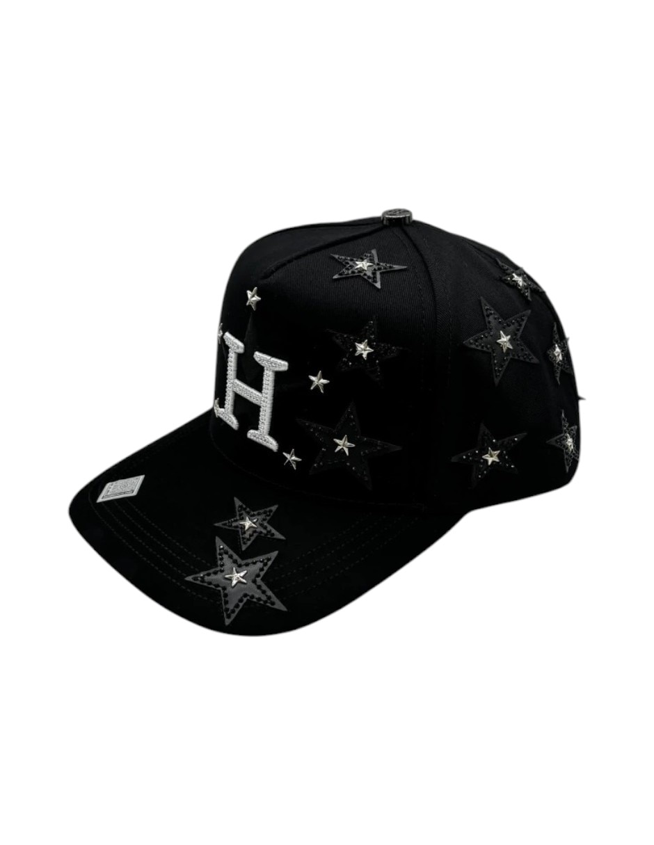 Gorra visera curva snapback casual Big Boss H Star black/white para hombre