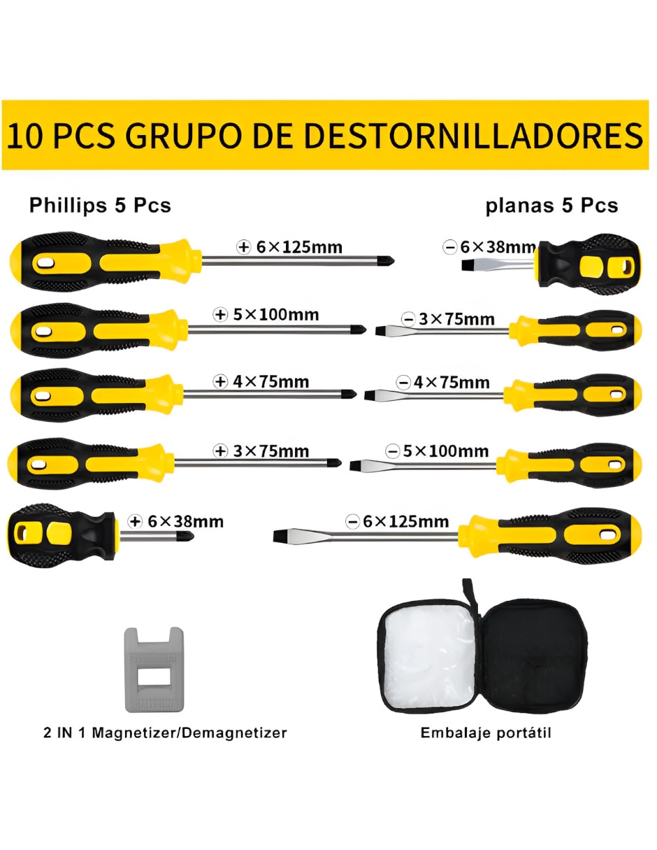 Set de desarmadores Xtellar 12924 12 piezas