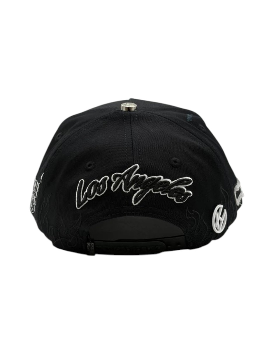 Gorra visera curva snapback casual Big Boss LA Goose Bumps para hombre