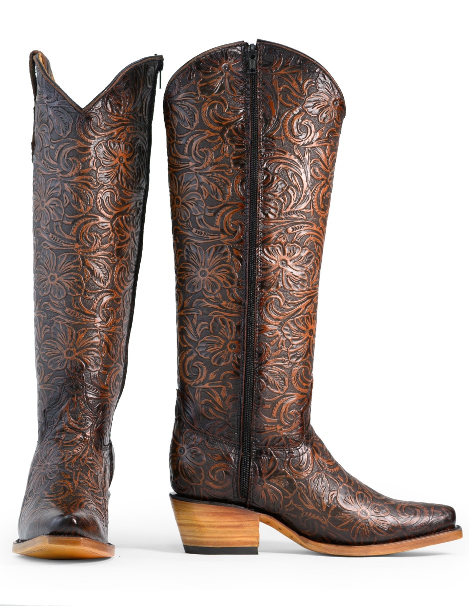 TACALERO Bota cowboy abajo de la rodilla tacalero sin familia/coleccion de piel para mujer