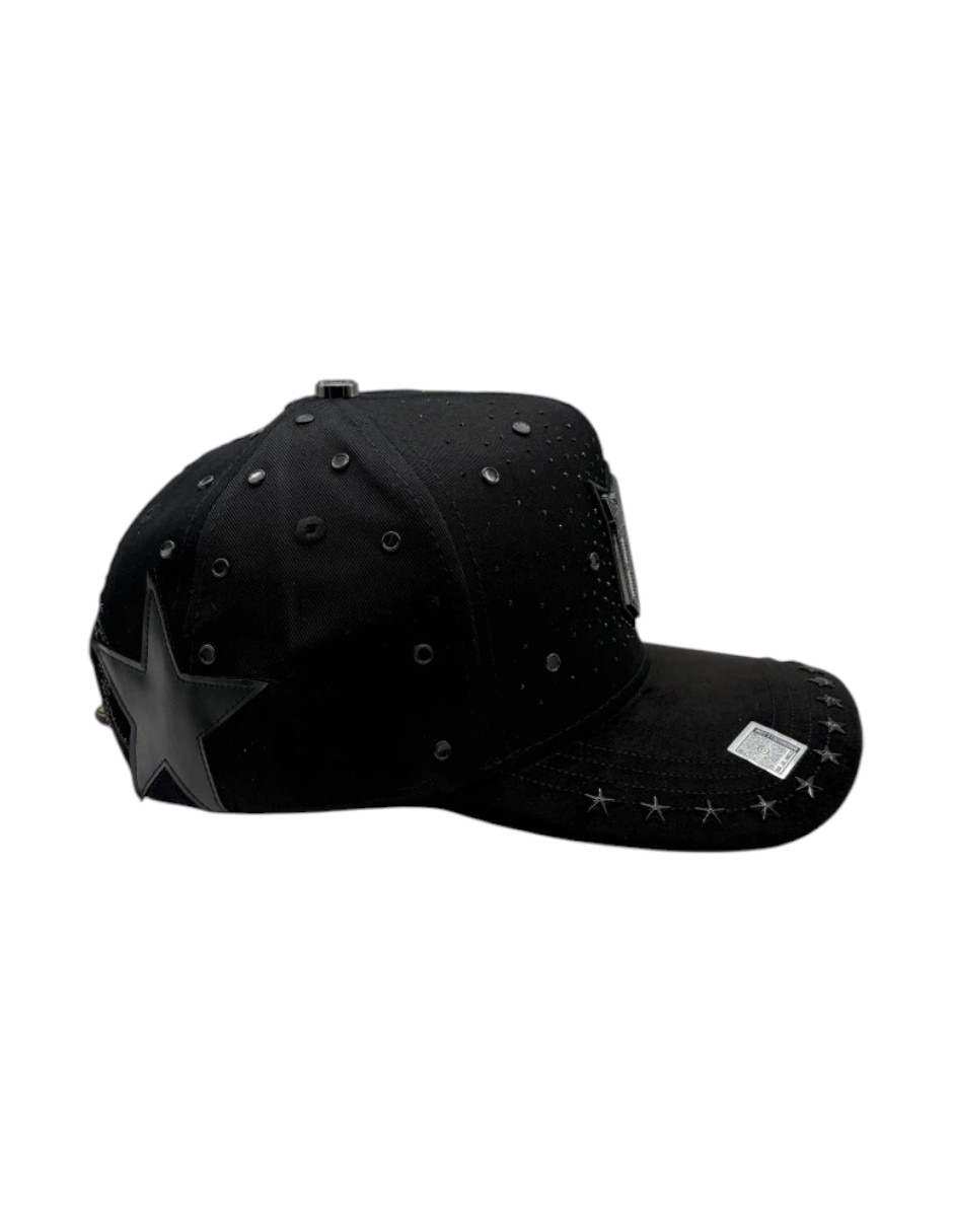 Gorra visera curva snapback casual Big Boss Aniversario 2.0 Total Black para hombre