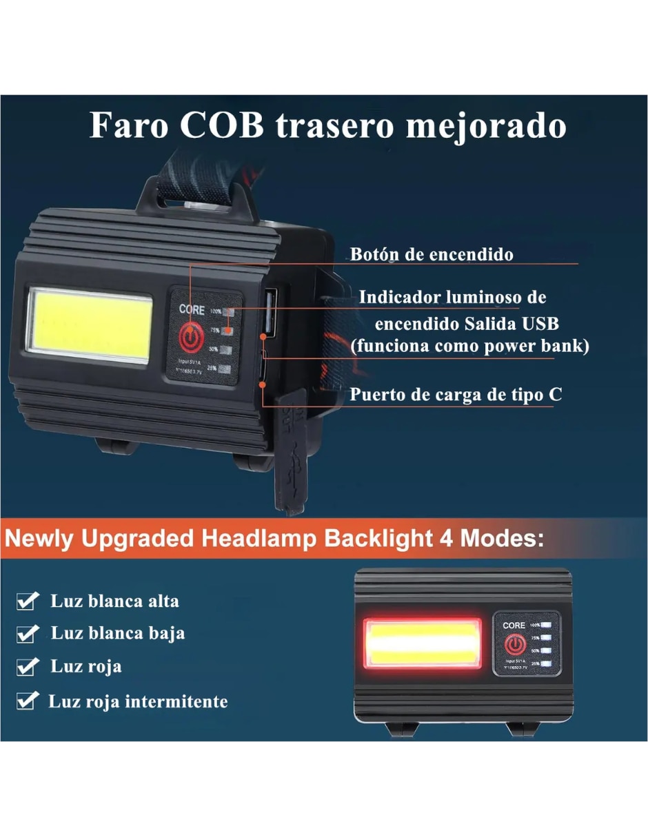 Linterna para cabeza Genérica