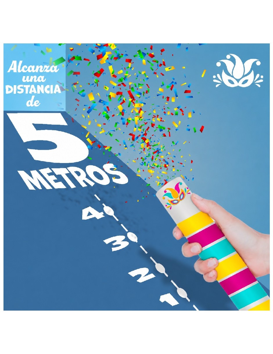 Set cañón de confeti revelador Genérica
