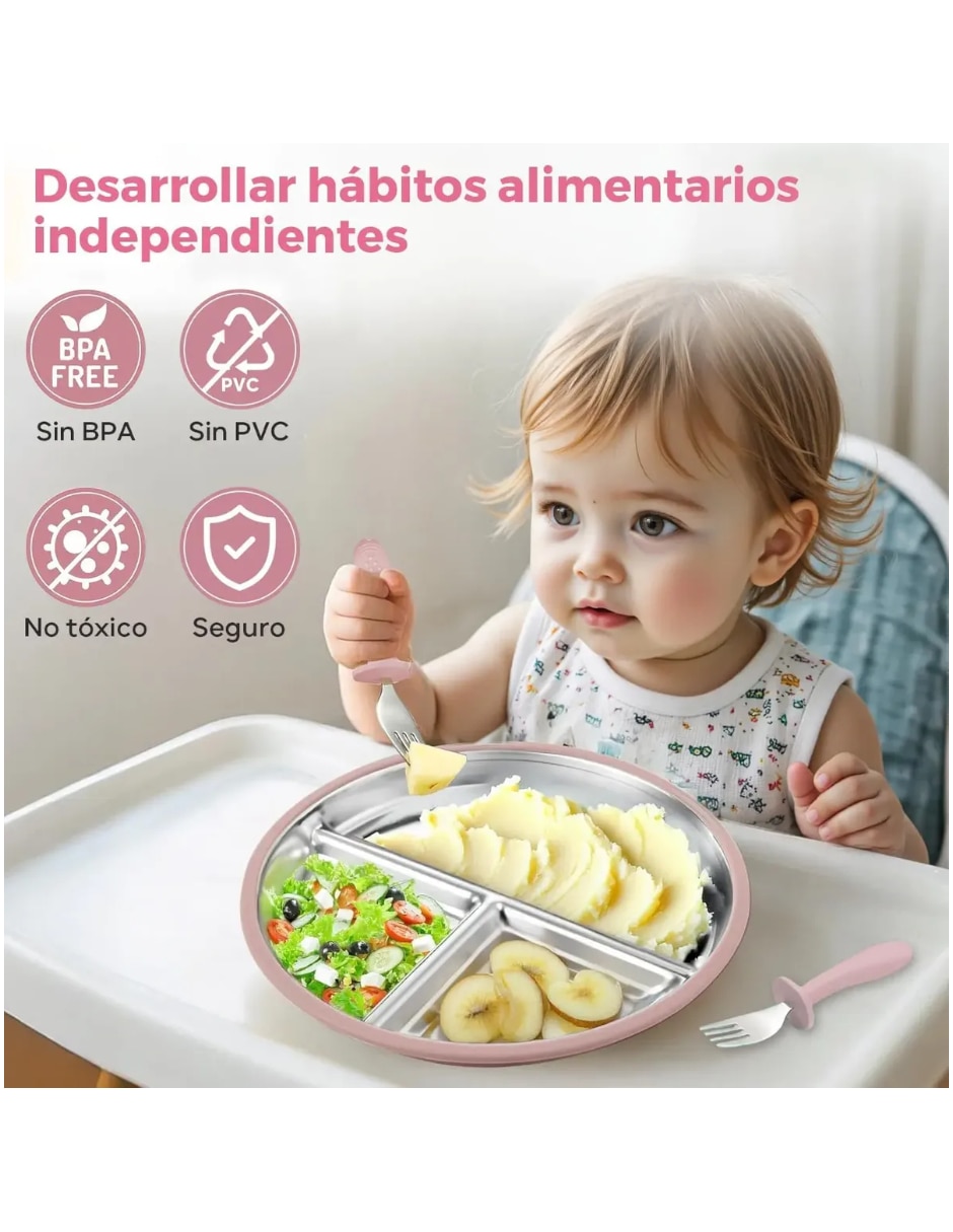Set plato de metal 3 piezas 3