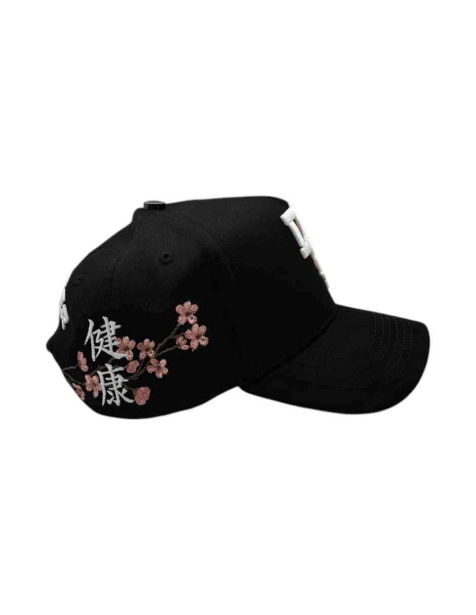 Gorra visera curva snapback casual Dreamer Hats Kanji Black para hombre