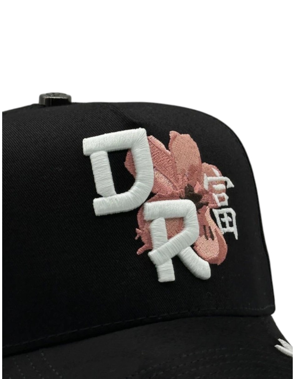 Gorra visera curva snapback casual Dreamer Hats Kanji Black para hombre