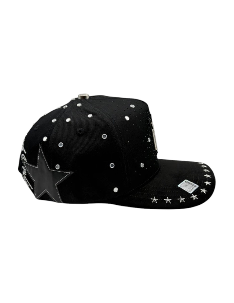 Gorra visera curva snapback casual Big Boss Aniversario 2.0 Black/silver para hombre