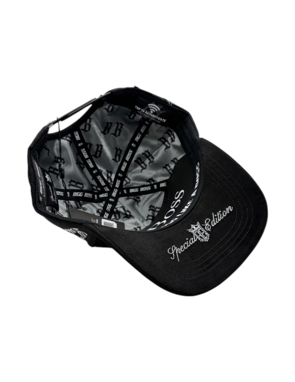 Gorra visera curva snapback casual Big Boss Aniversario 2.0 Black/silver para hombre