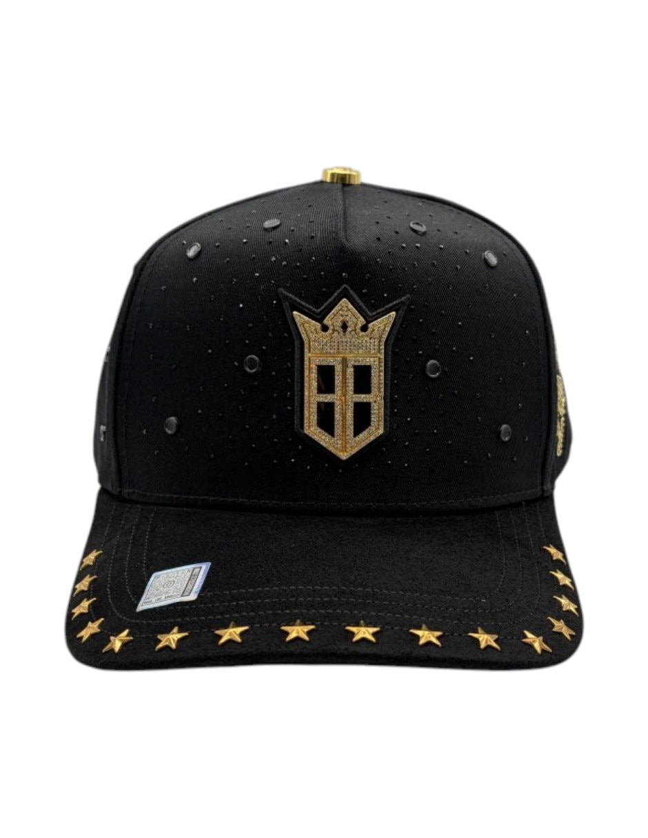 Gorra visera curva snapback casual Aniversario 2.0 black/gold para hombre