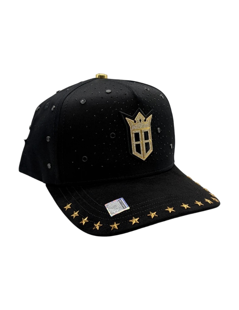 Gorra visera curva snapback casual Big Boss Aniversario 2.0 black/gold para hombre