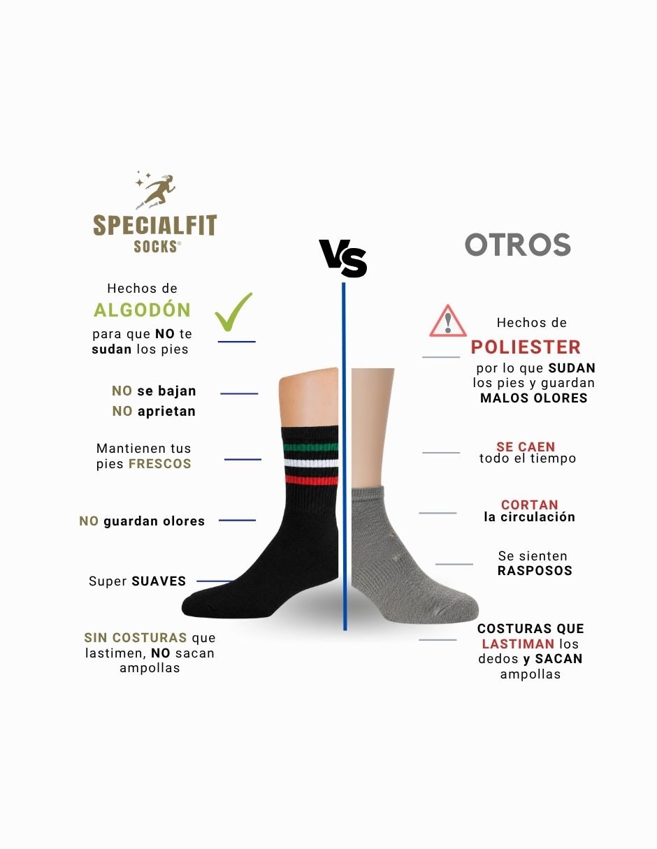 Set de calceta compresión para outdoor Specialfit Socks para hombre 3 pares
