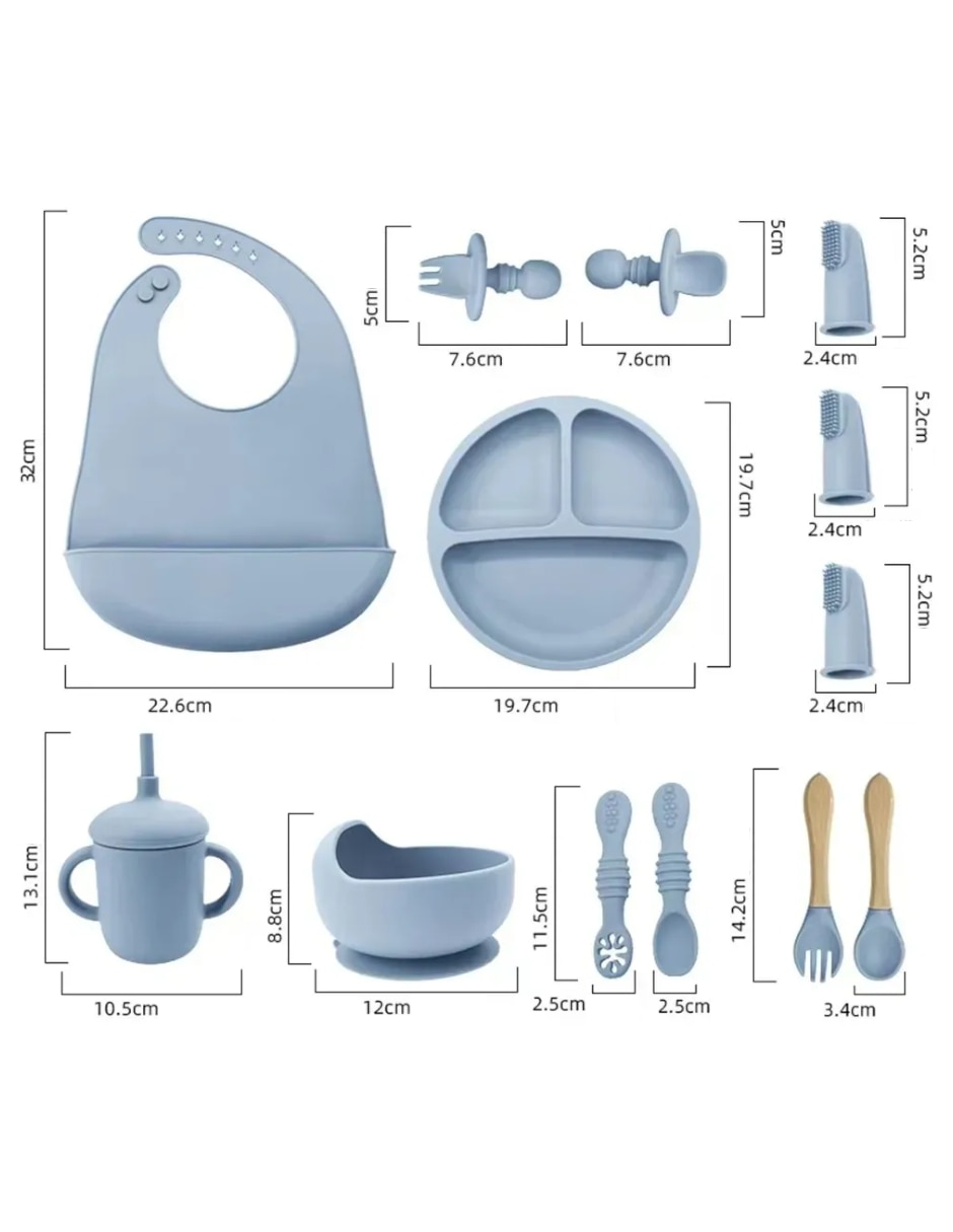 Set alimentación de silicona Genérica de 13 piezas