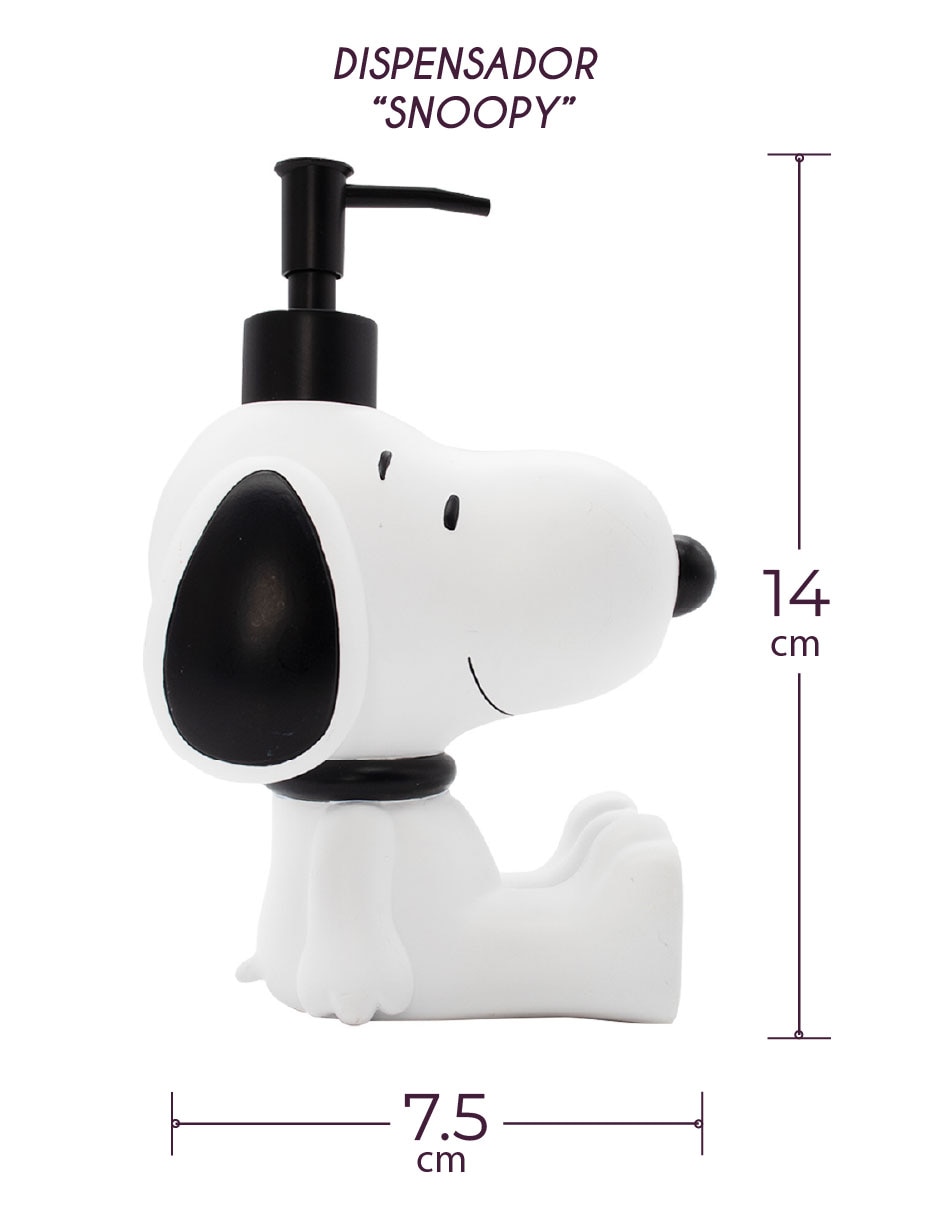 Dosificador jabón convencional Home Access de Snoopy de resina