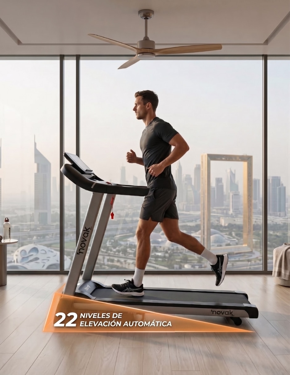 Caminadora profesional Novak Pro Performance plegable